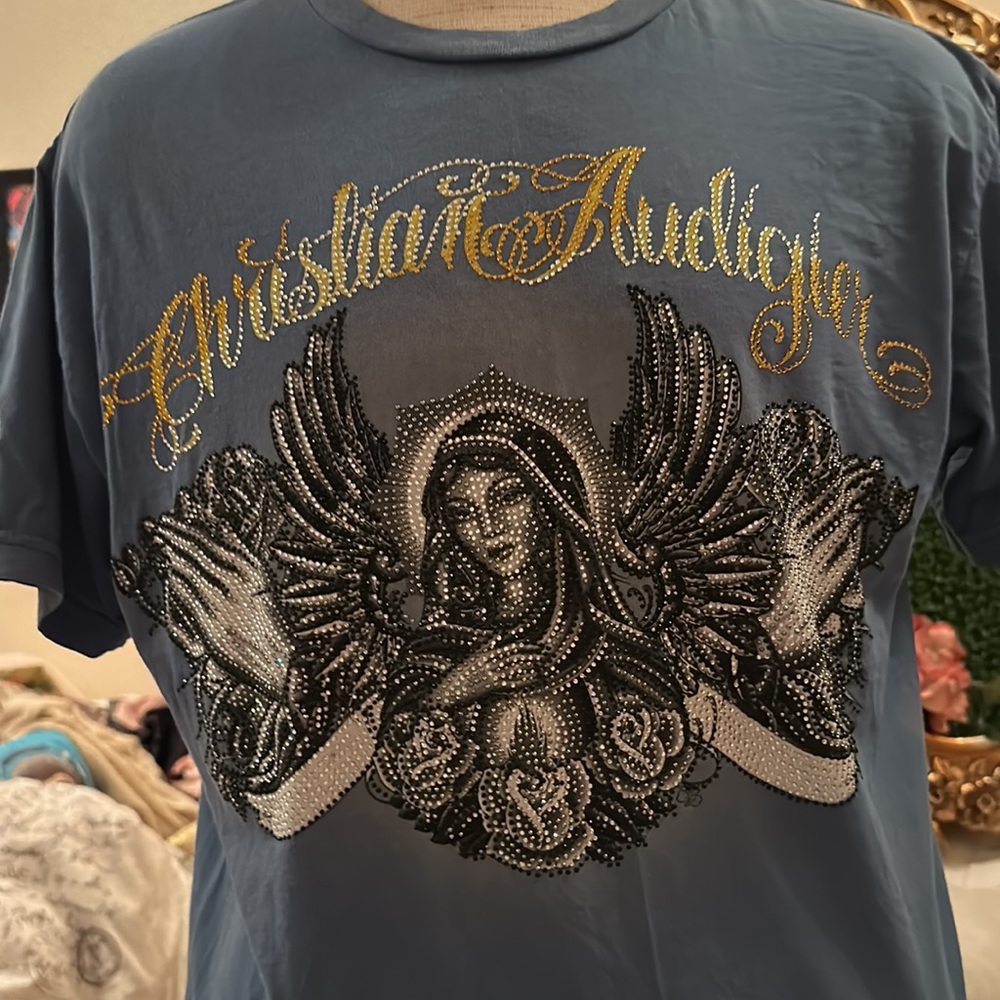 christian audigier Los Angeles t shirt